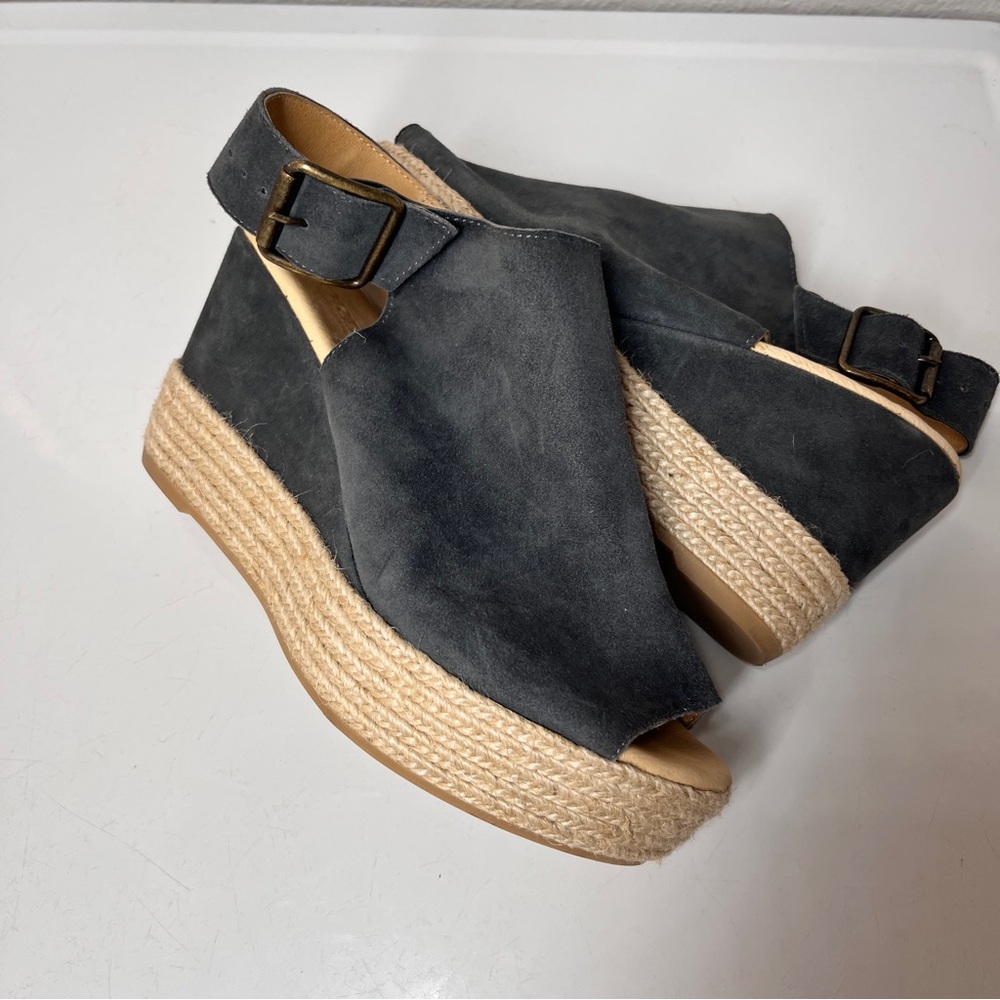 Cordani Charcoal and Beige Wedges